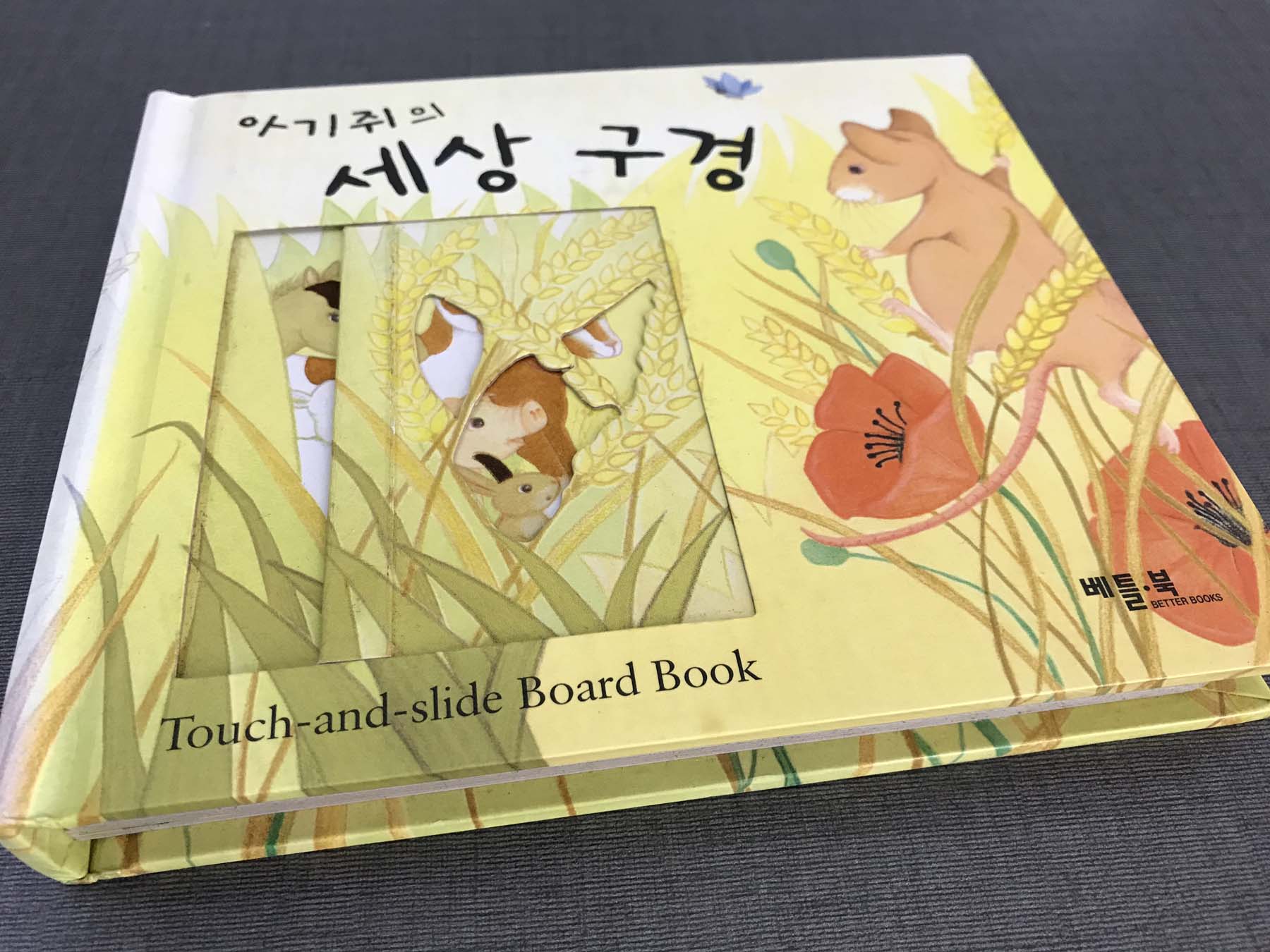 board book with slide