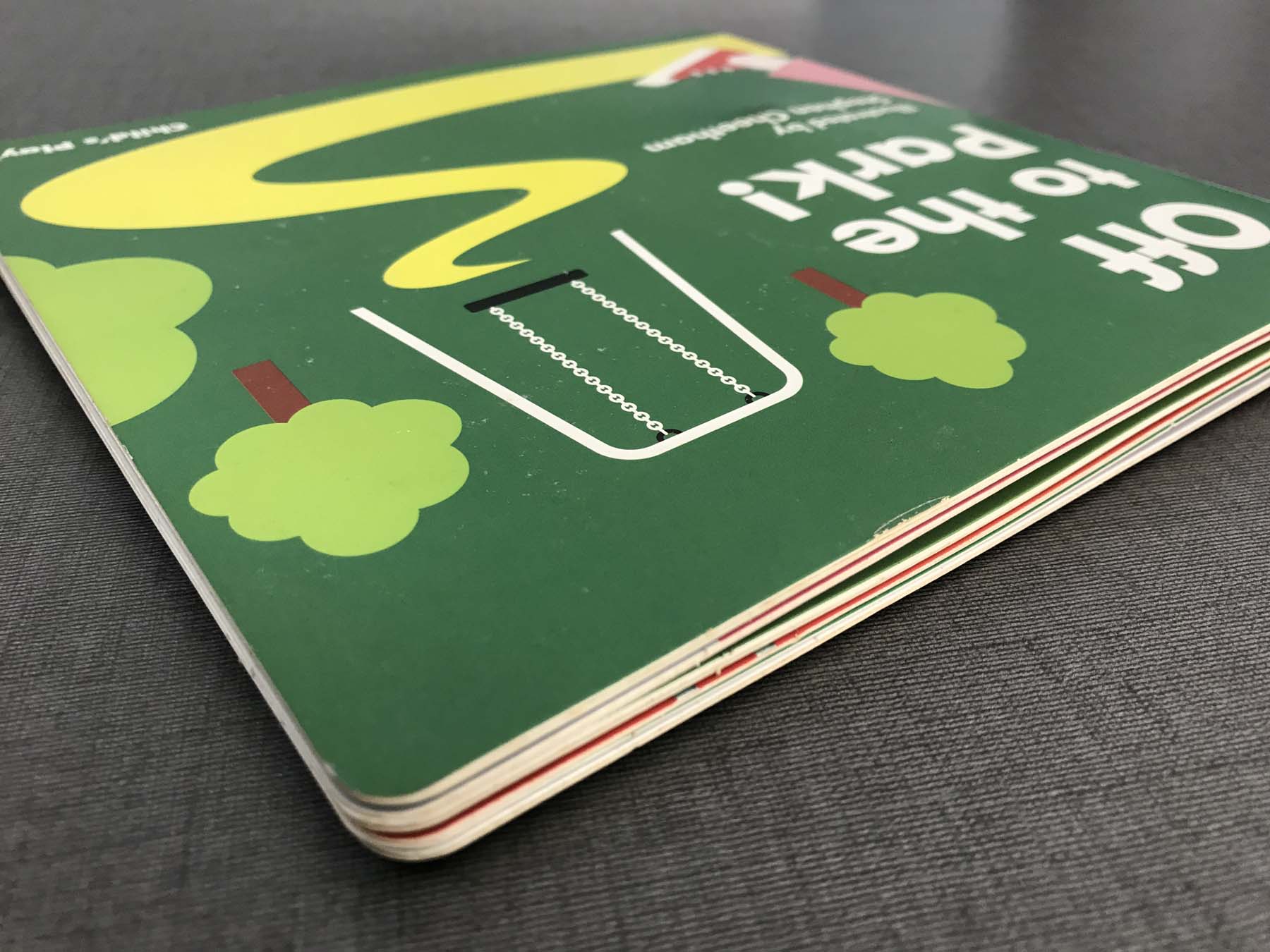board book with touch & feel inside